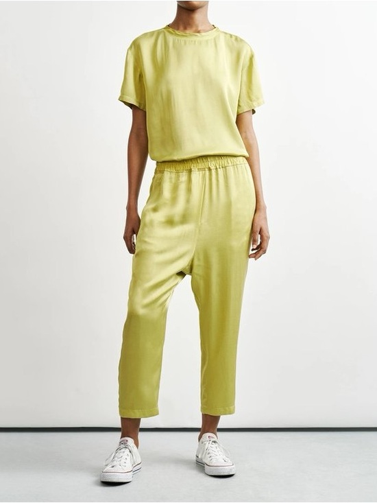 Nili Lotan Pants - Nili Lotan Safi Pants in lime green size M